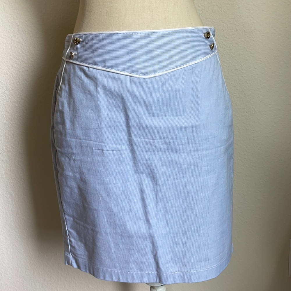 Vineyard Vines striped seersucker nautical skirt